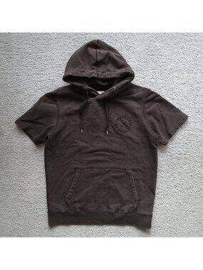 Vintage Y2K Style American Eagle Short Sleeve Hoodie MENS SIZE S